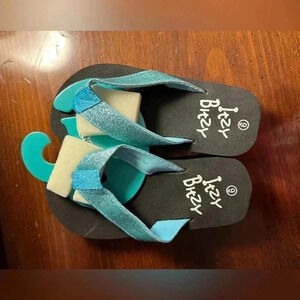 Toddler Size 9 Blue Sparkie Itzy Bitzy Flip Flops